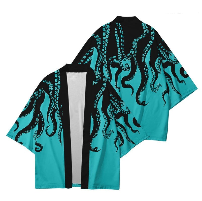 Kimono Japanese Octopus Prints - Kawaiies - Adorable - Cute - Plushies - Plush - Kawaii