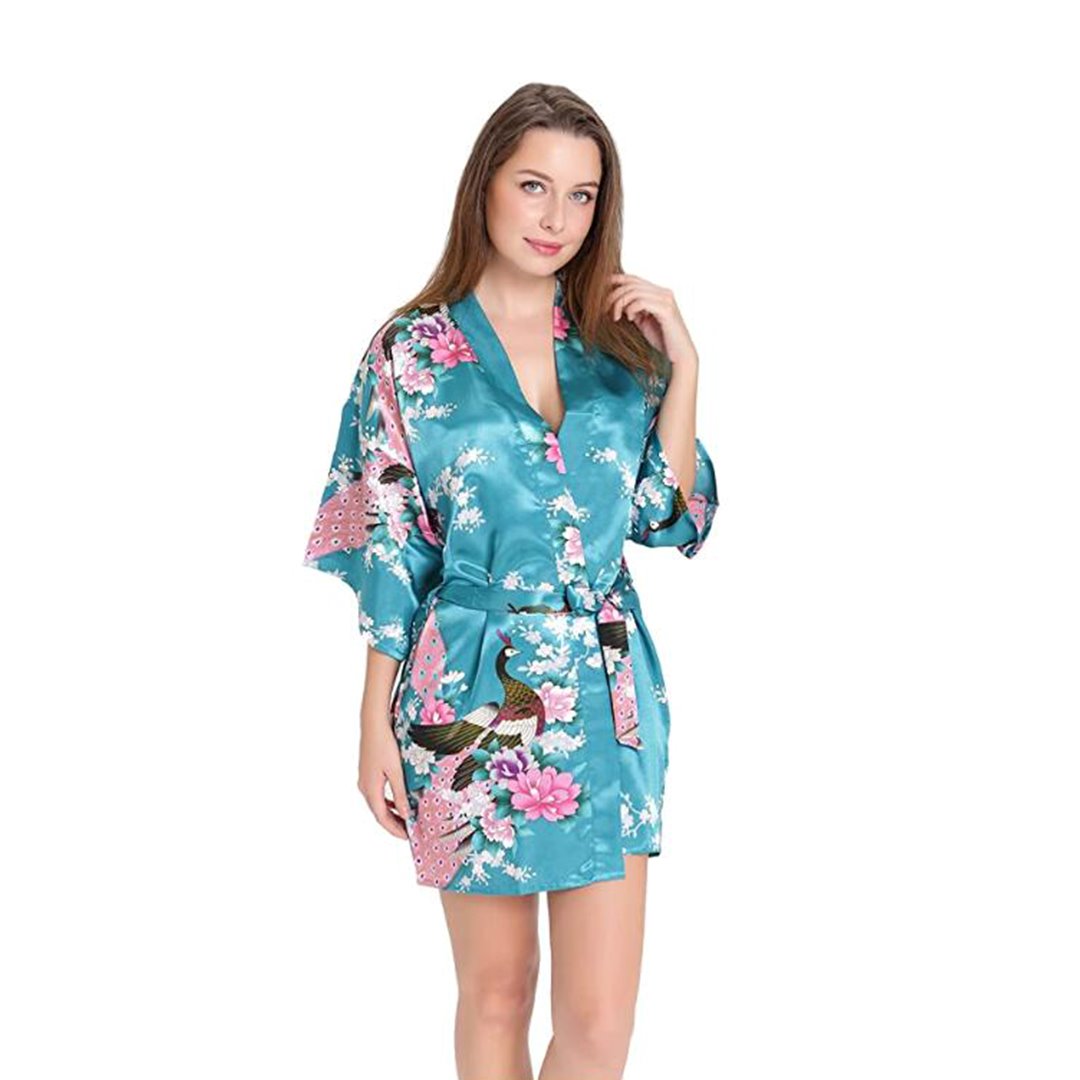 Kimono Short Robe Magnificent Peacock 2nd Collection - Kawaiies - Adorable - Cute - Plushies - Plush - Kawaii