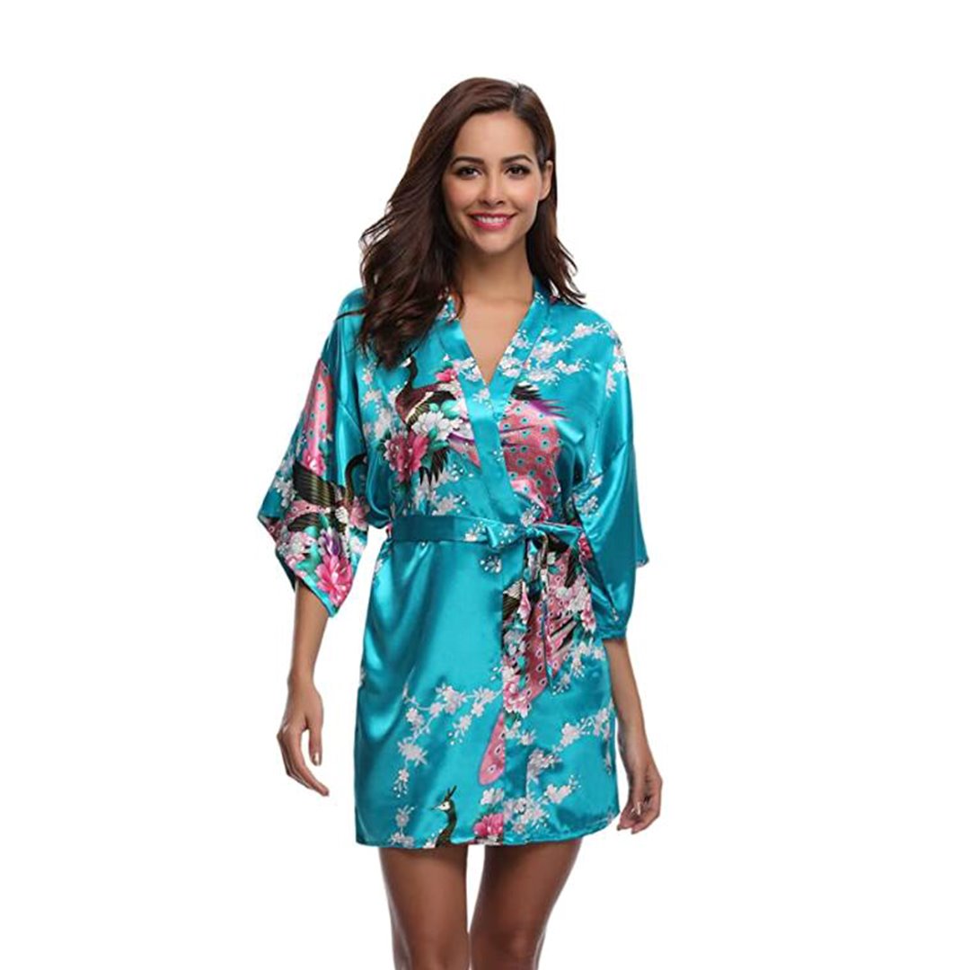 Kimono Short Robe Magnificent Peacock 2nd Collection - Kawaiies - Adorable - Cute - Plushies - Plush - Kawaii