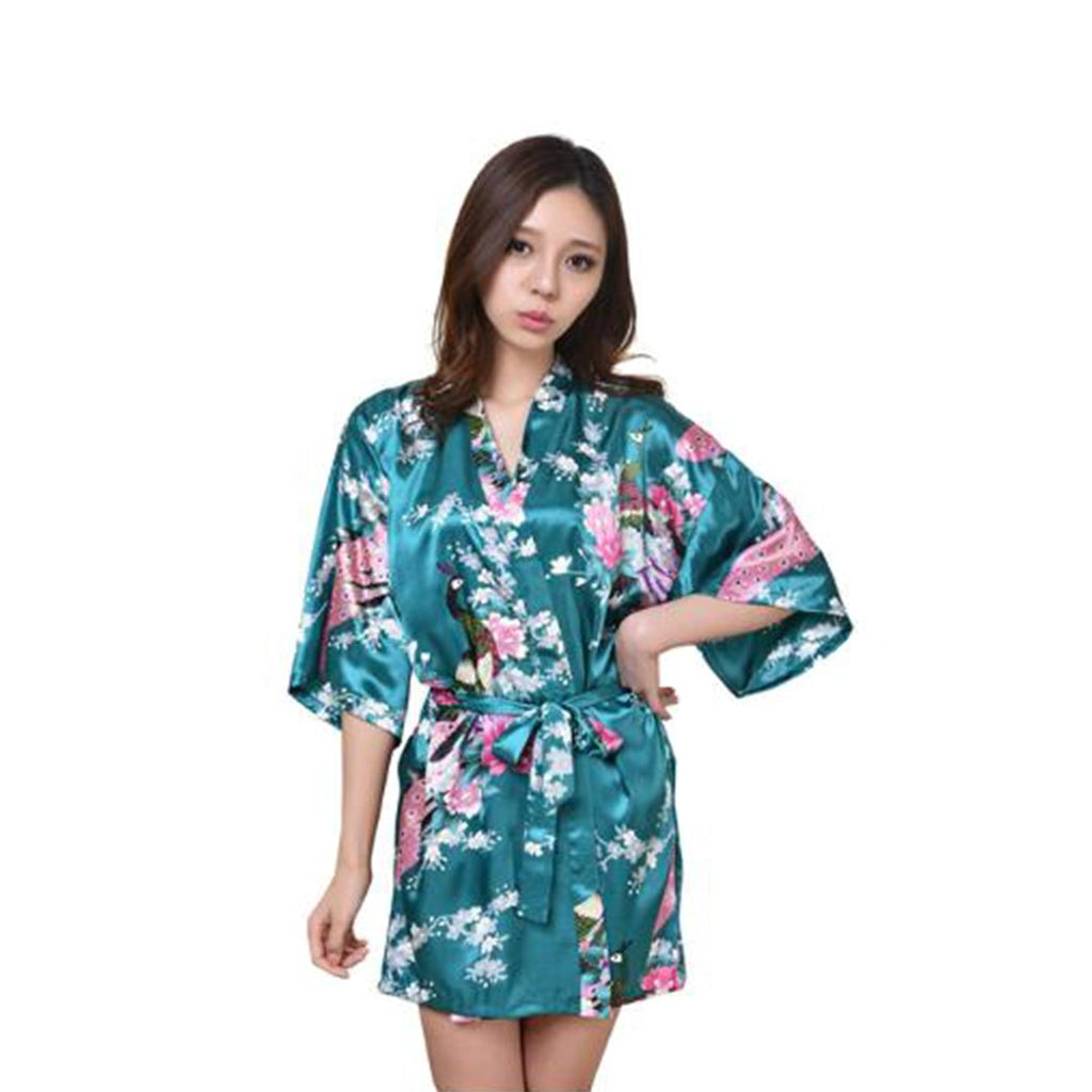 Kimono Short Robe Magnificent Peacock 2nd Collection - Kawaiies - Adorable - Cute - Plushies - Plush - Kawaii