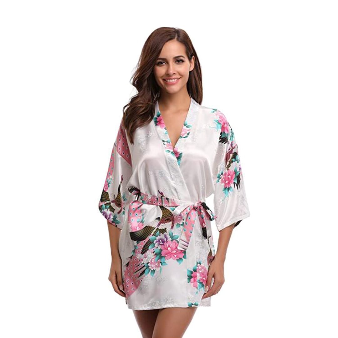 Kimono Short Robe Magnificent Peacock 2nd Collection