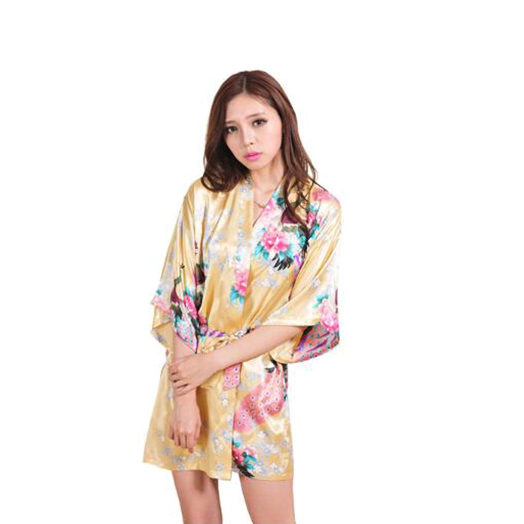 Kimono Short Robe Magnificent Peacock 2nd Collection - Kawaiies - Adorable - Cute - Plushies - Plush - Kawaii