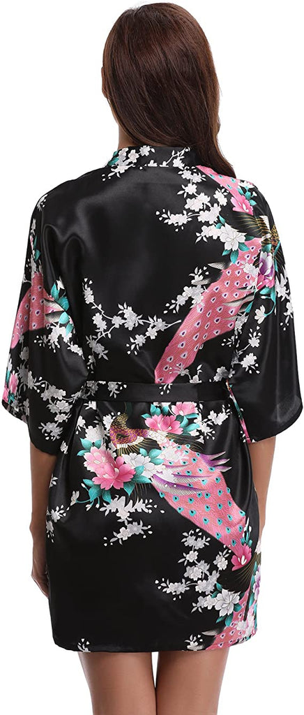 Kimono Short Robe Magnificent Peacock - Kawaiies - Adorable - Cute - Plushies - Plush - Kawaii