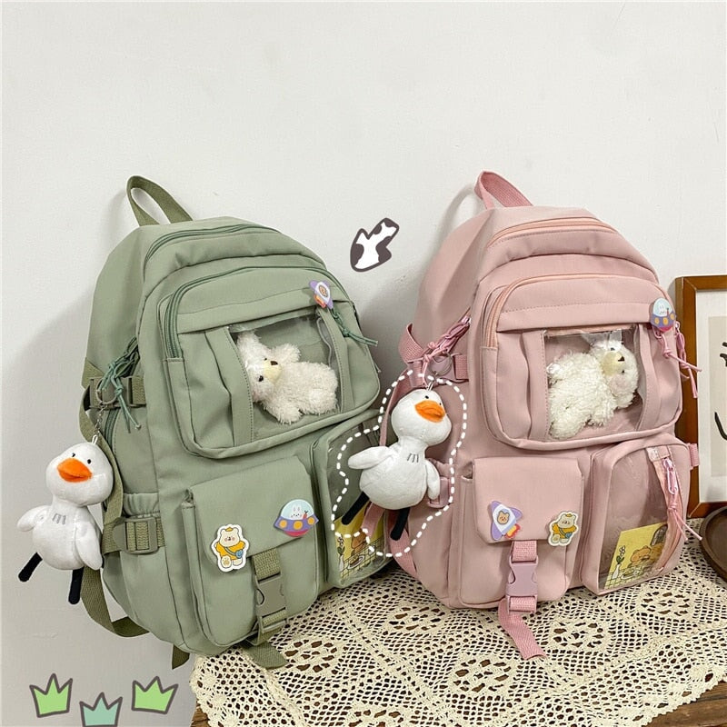 Large Functional Waterproof Kawaii Backpack - Kawaiies - Adorable - Cute - Plushies - Plush - Kawaii