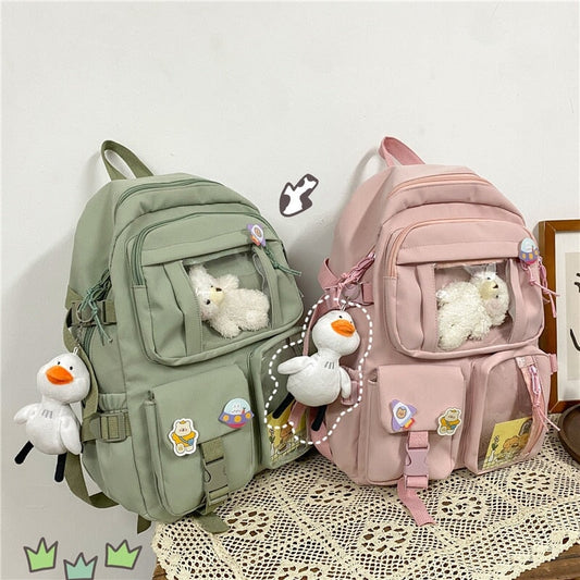 Large Functional Waterproof Kawaii Backpack - Kawaiies - Adorable - Cute - Plushies - Plush - Kawaii