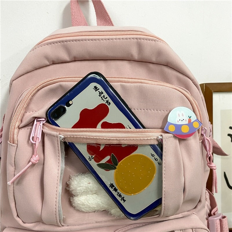 Large Functional Waterproof Kawaii Backpack - Kawaiies - Adorable - Cute - Plushies - Plush - Kawaii