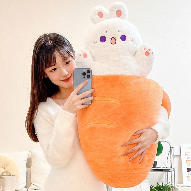 Large Kawaii Taiyaki Bone Carrot Animal Plushie Collection - Kawaiies - Adorable - Cute - Plushies - Plush - Kawaii