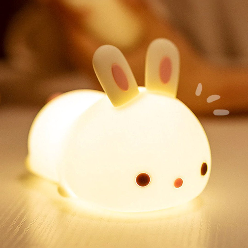 Laying Cat & Bunny LED Night Light - Kawaiies - Adorable - Cute - Plushies - Plush - Kawaii
