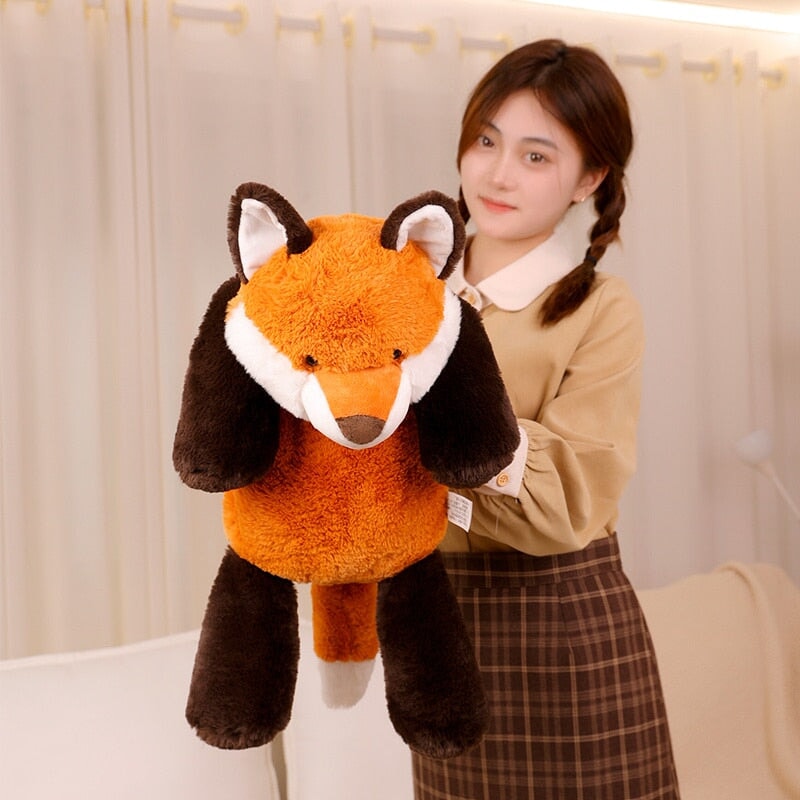 Laying Sloth and Fox Raccoon Crocodile Plushie Friends - Kawaiies - Adorable - Cute - Plushies - Plush - Kawaii