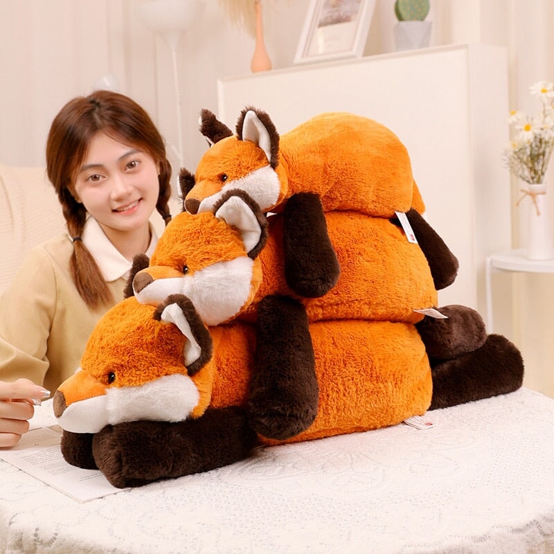 Laying Sloth and Fox Raccoon Crocodile Plushie Friends - Kawaiies - Adorable - Cute - Plushies - Plush - Kawaii