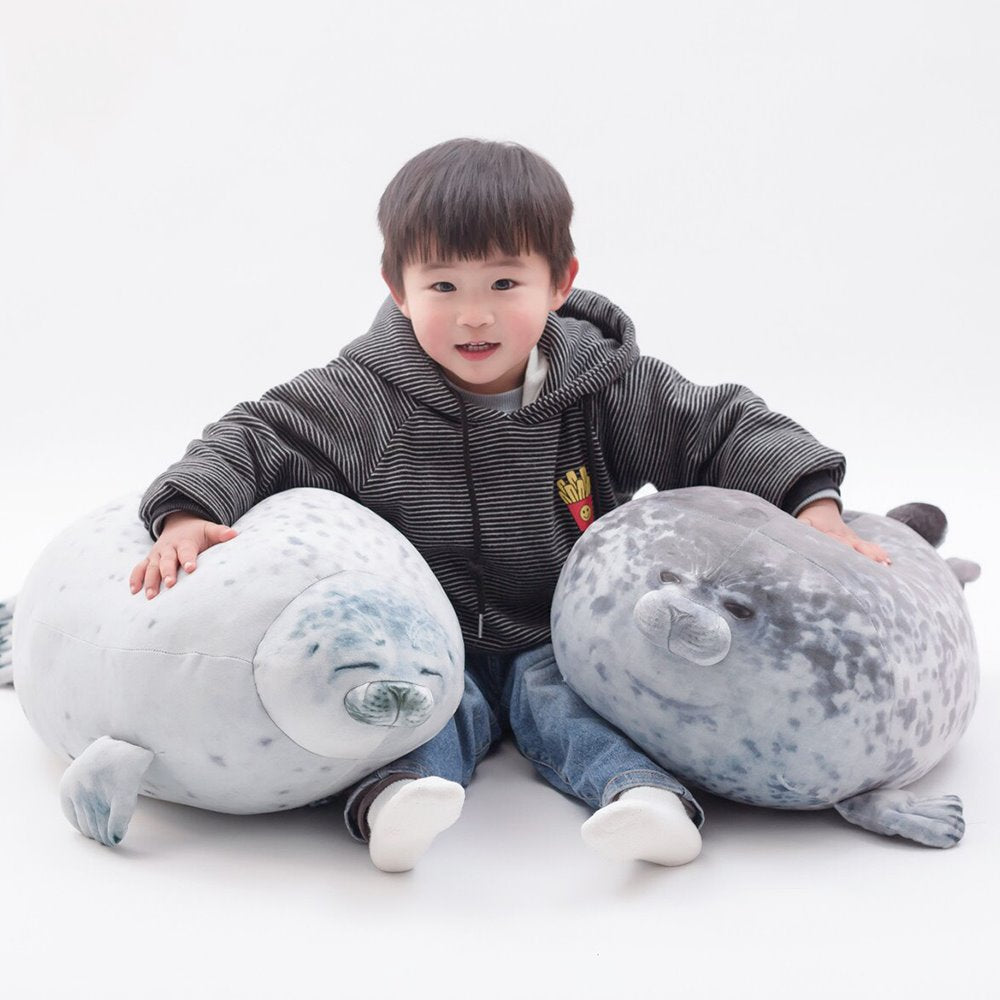 Lazy Chubby Seal - Kawaiies - Adorable - Cute - Plushies - Plush - Kawaii