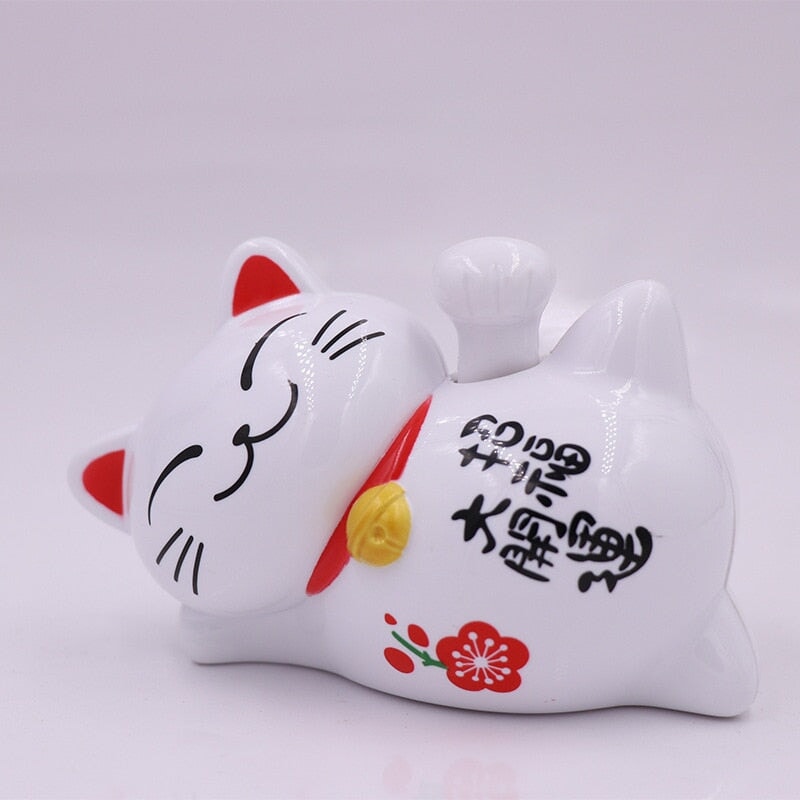 Lazy Japanese Lucky Cat Waving Arm Car Ornament - Kawaiies - Adorable - Cute - Plushies - Plush - Kawaii