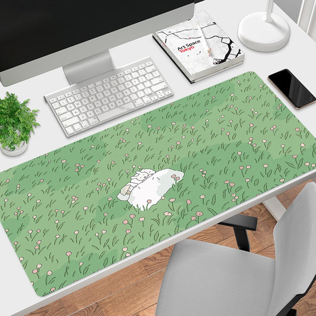 Life of a Kawaii Bunny Large Mouse Pad - Kawaiies - Adorable - Cute - Plushies - Plush - Kawaii