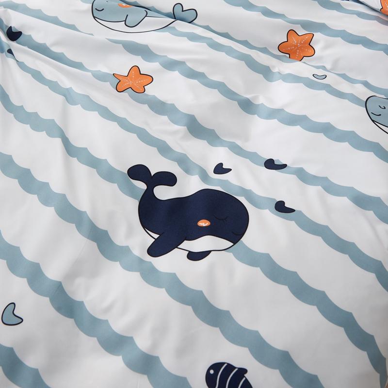 Light & Dark Whale Print Bedding Set - Kawaiies - Adorable - Cute - Plushies - Plush - Kawaii