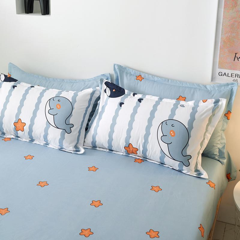 Light & Dark Whale Print Bedding Set - Kawaiies - Adorable - Cute - Plushies - Plush - Kawaii