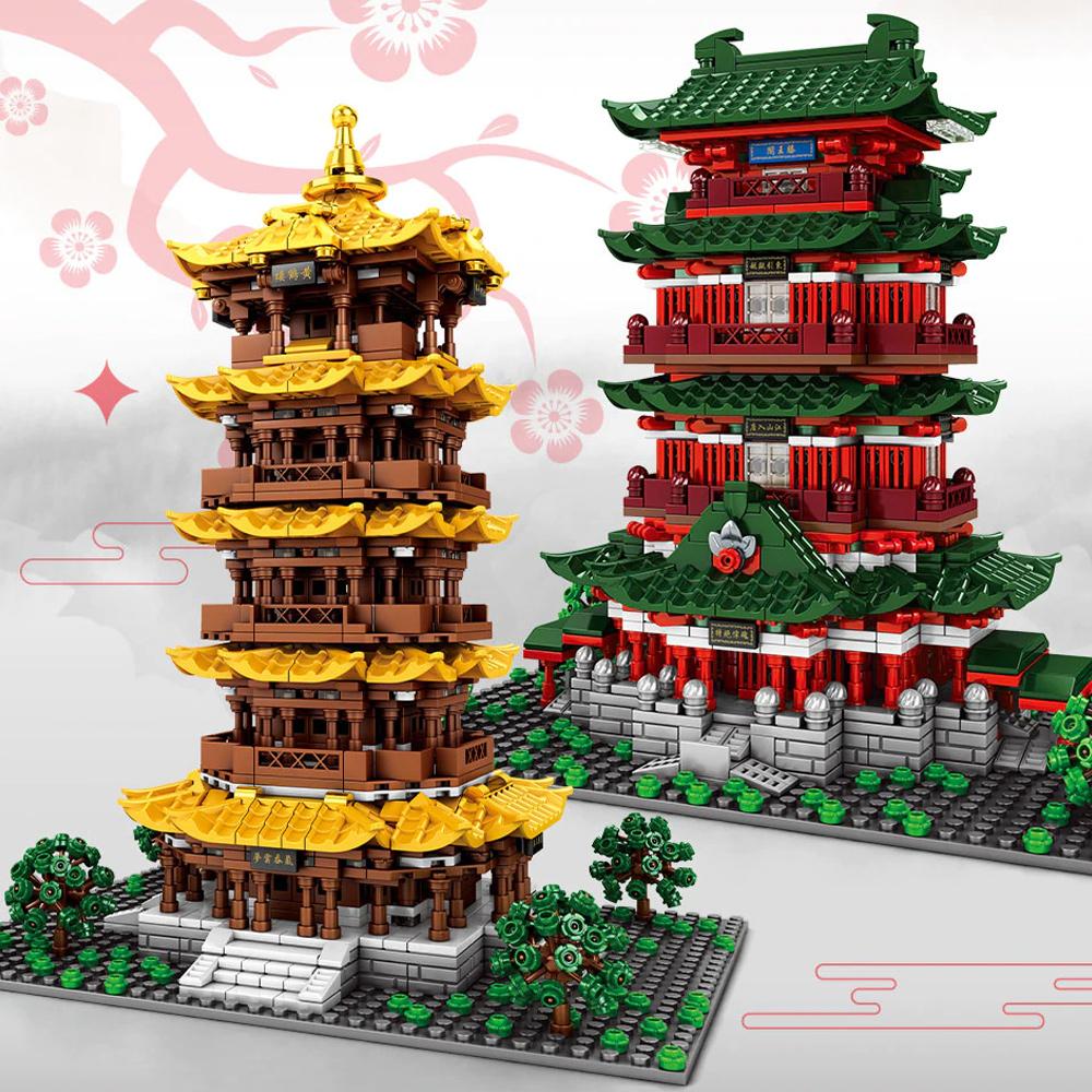 Light up Pagoda & Temple Building Sets - Kawaiies - Adorable - Cute - Plushies - Plush - Kawaii