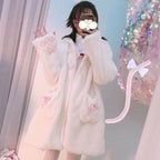 Lolita Fleece-lined Kitten Thickened Winter Women Jacket - Kawaiies - Adorable - Cute - Plushies - Plush - Kawaii