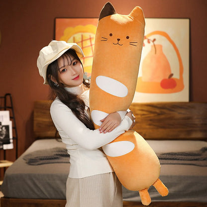 Long Baguette Cute Cat Bread Plushie - Kawaiies - Adorable - Cute - Plushies - Plush - Kawaii