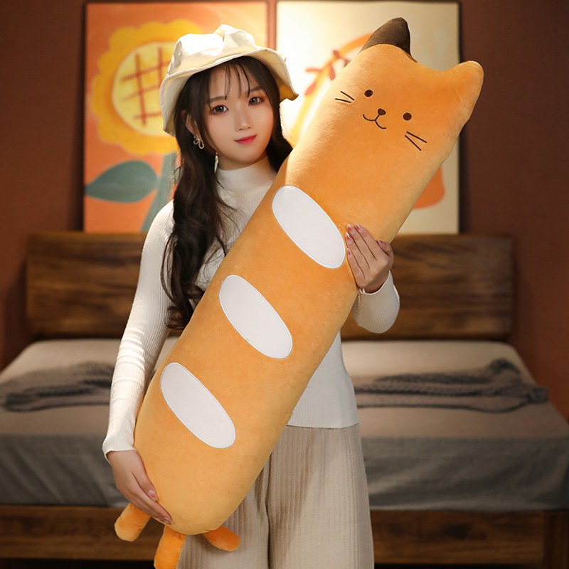 Long Baguette Cute Cat Bread Plushie - Kawaiies - Adorable - Cute - Plushies - Plush - Kawaii