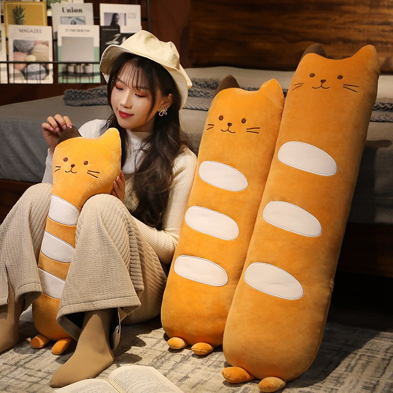 Long Baguette Cute Cat Bread Plushie - Kawaiies - Adorable - Cute - Plushies - Plush - Kawaii