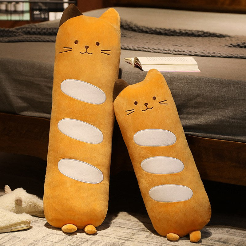 Long Baguette Cute Cat Bread Plushie - Kawaiies - Adorable - Cute - Plushies - Plush - Kawaii