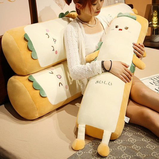 Long Burrito Wrap Bread Plushie - Kawaiies - Adorable - Cute - Plushies - Plush - Kawaii
