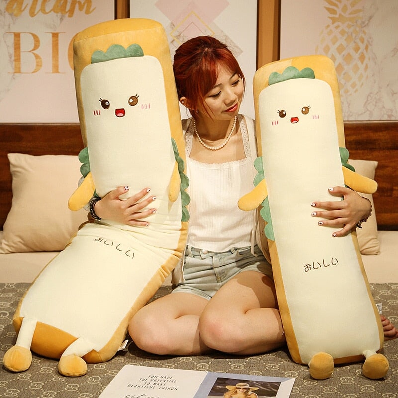 Long Burrito Wrap Bread Plushie - Kawaiies - Adorable - Cute - Plushies - Plush - Kawaii