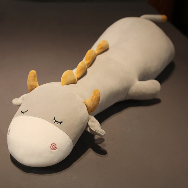 Long Cuddly Hippo Cow Sheep Plushies - Kawaiies - Adorable - Cute - Plushies - Plush - Kawaii