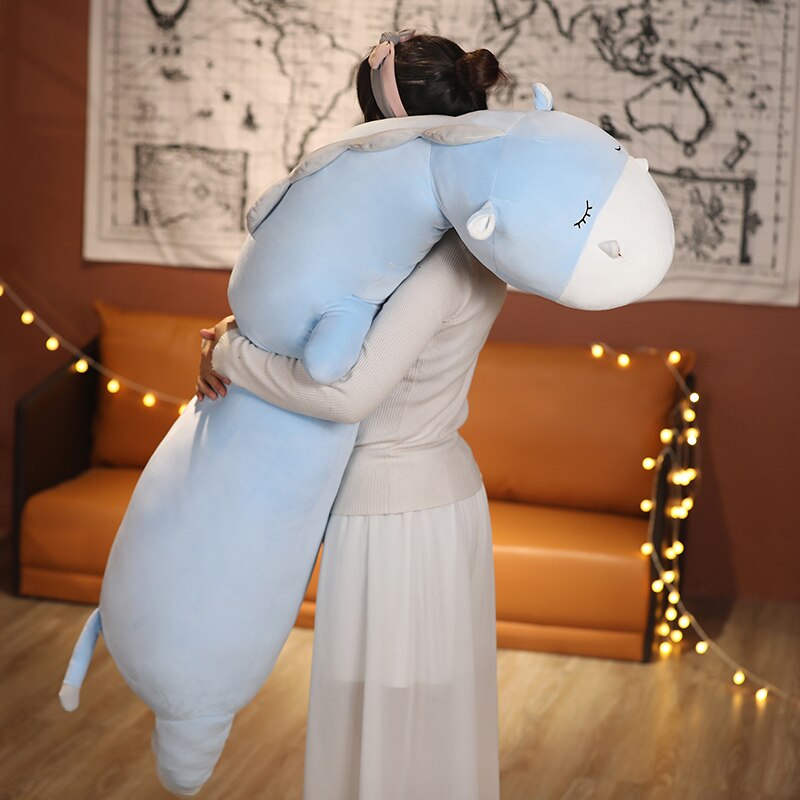 Long Cuddly Hippo Cow Sheep Plushies - Kawaiies - Adorable - Cute - Plushies - Plush - Kawaii
