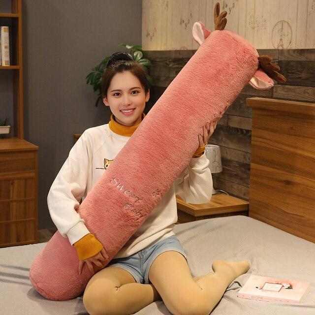 Long Fluffy Animal Body Pillow Plushies Kawaiies