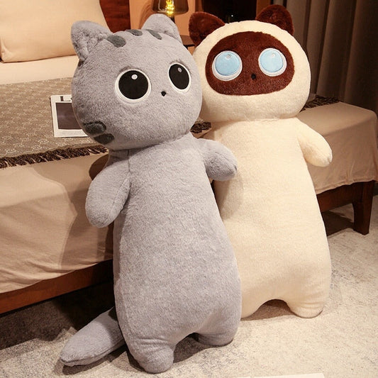 Long Fluffy Huge Cat Family Plushies - Kawaiies - Adorable - Cute - Plushies - Plush - Kawaii