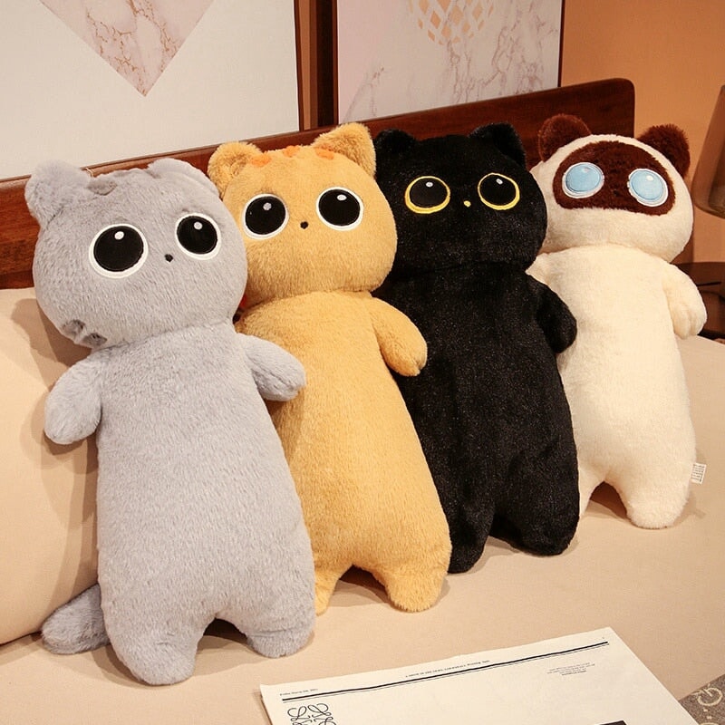 Long Fluffy Huge Cat Family Plushies - Kawaiies - Adorable - Cute - Plushies - Plush - Kawaii