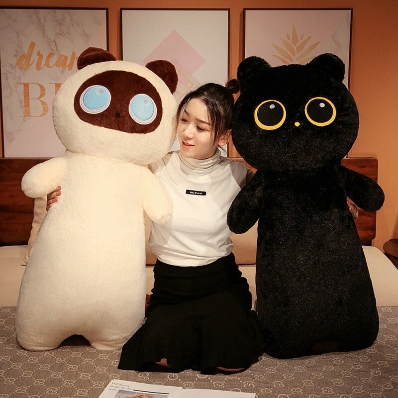 Long Fluffy Huge Cat Family Plushies - Kawaiies - Adorable - Cute - Plushies - Plush - Kawaii