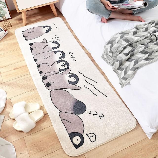 Kawaii Soft Faux Fur Rainbow Rug – Kawaiies