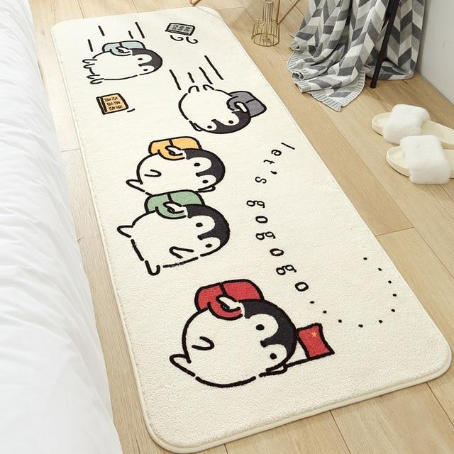 Long Fluffy Kawaii Kitty Cat Bedroom Rugs – Kawaiies