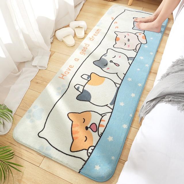 Circle Oval Bear Bunny Bathroom Mat Collection – Kawaiies