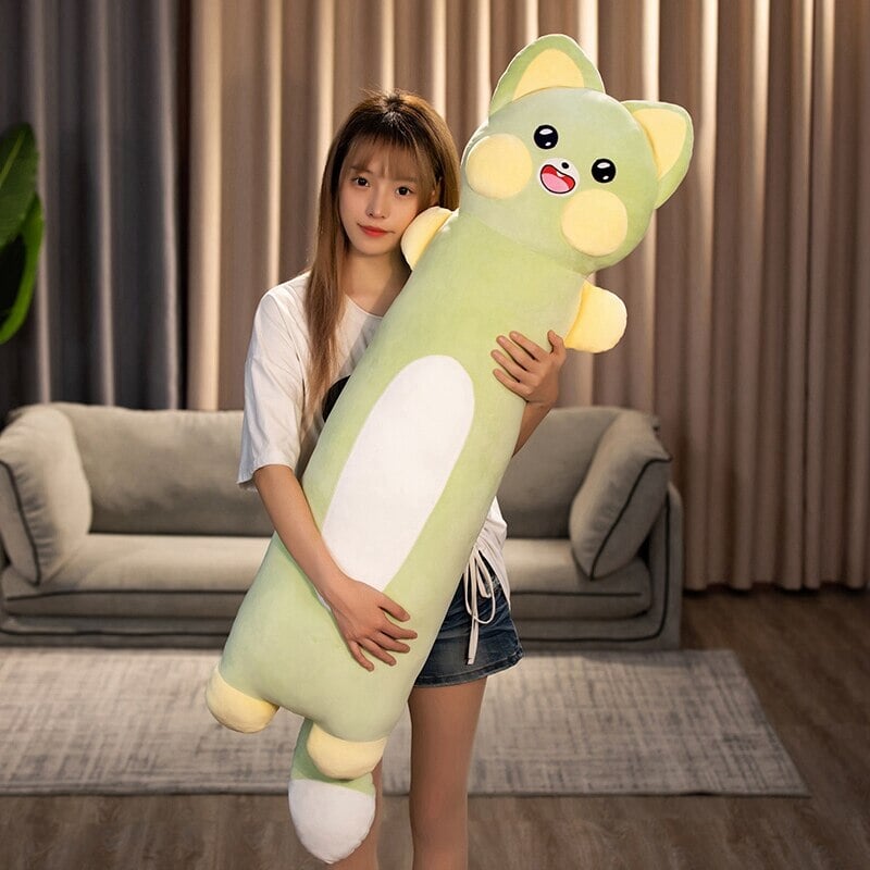 Long Snuggly Cat & Raccoon Plushies - Kawaiies - Adorable - Cute - Plushies - Plush - Kawaii