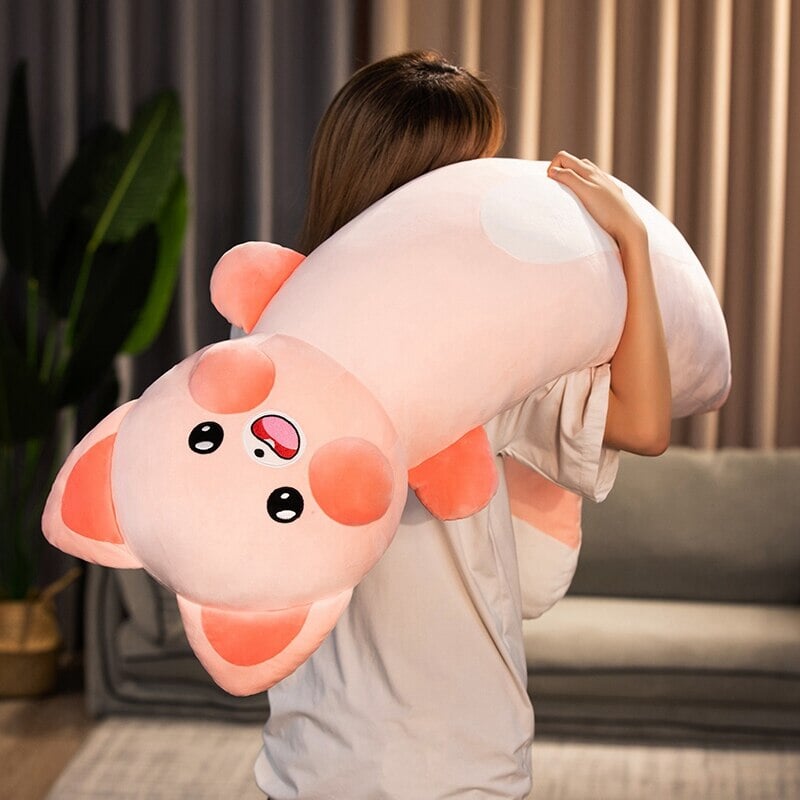 Long Snuggly Cat & Raccoon Plushies - Kawaiies - Adorable - Cute - Plushies - Plush - Kawaii