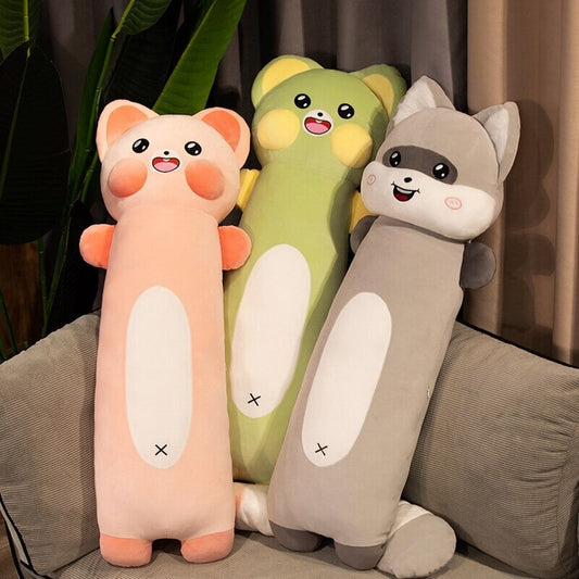 Long Snuggly Cat & Raccoon Plushies - Kawaiies - Adorable - Cute - Plushies - Plush - Kawaii