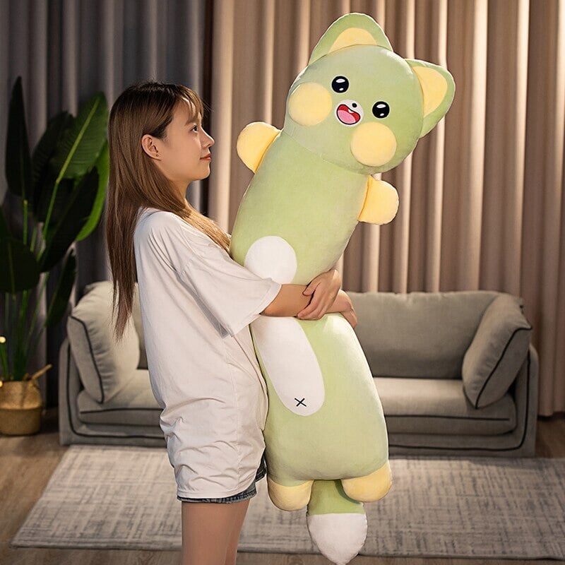 Long Snuggly Cat & Raccoon Plushies - Kawaiies - Adorable - Cute - Plushies - Plush - Kawaii