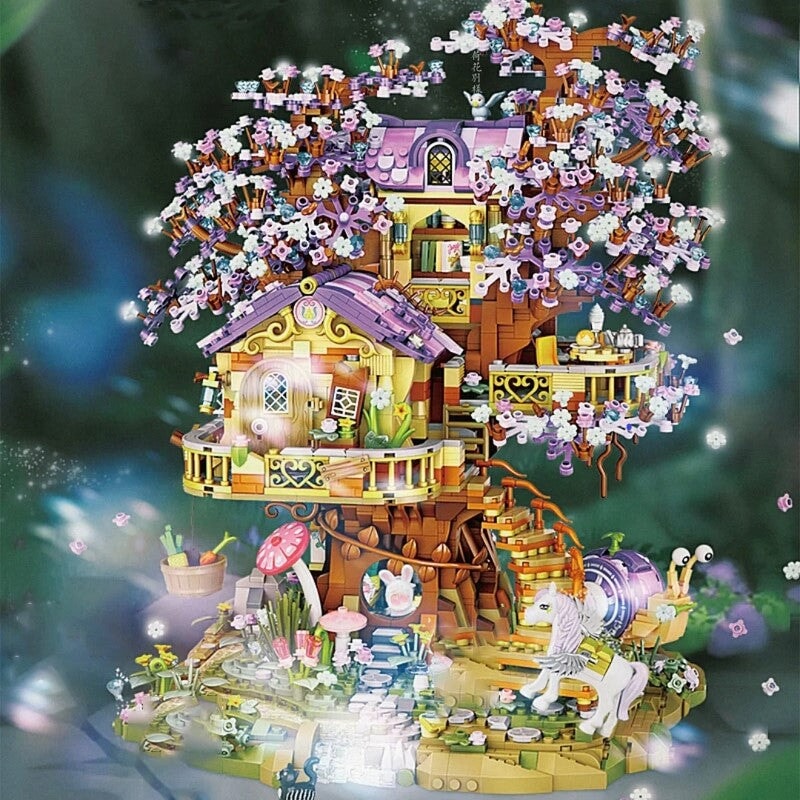 Fantasy Magical Tree House Nano Building Set - Kawaiies - Adorable - Cute - Plushies - Plush - Kawaii
