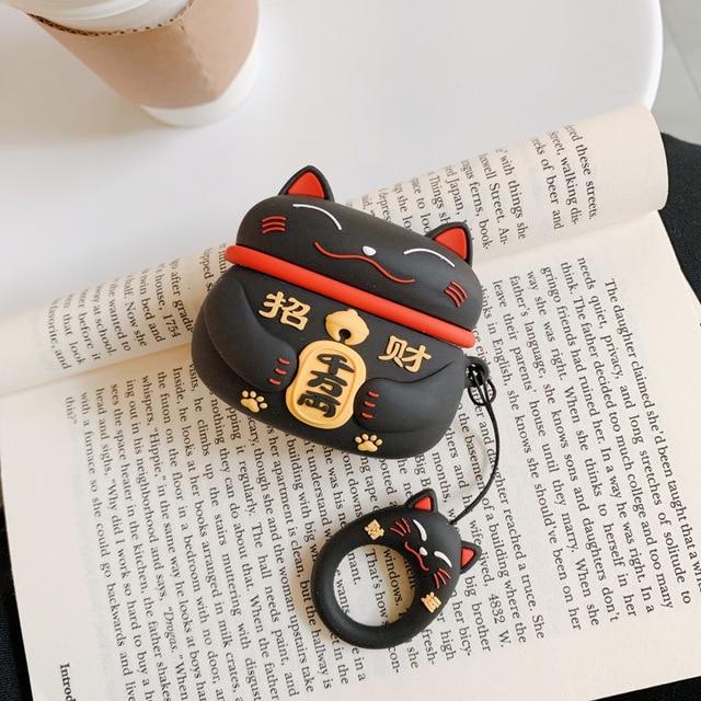 Lucky Cat Airpods Case (1&2&3&Pro) | LIMITED STOCK - Kawaiies - Adorable - Cute - Plushies - Plush - Kawaii
