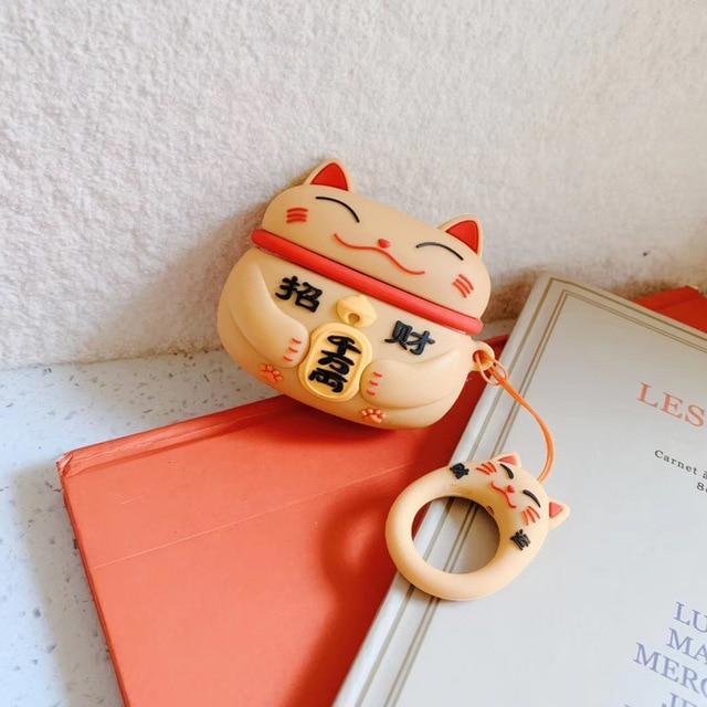 Lucky Cat Airpods Case (1&2&3&Pro) | LIMITED STOCK - Kawaiies - Adorable - Cute - Plushies - Plush - Kawaii