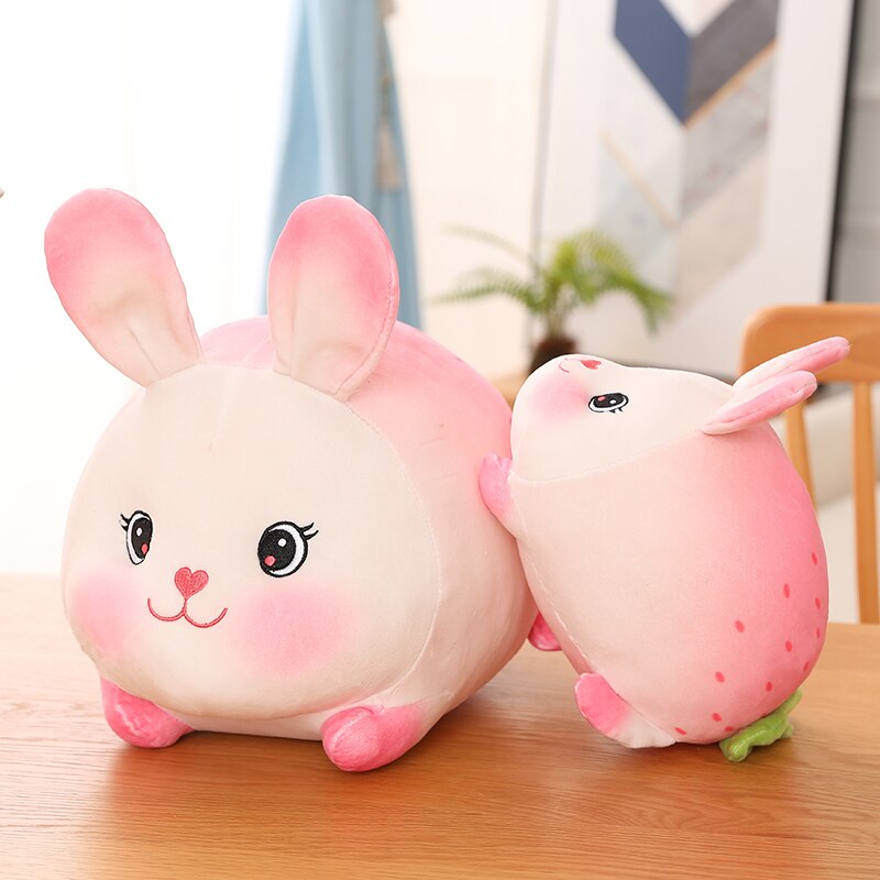 Lucky Strawberry Bunny Plushies - Kawaiies - Adorable - Cute - Plushies - Plush - Kawaii
