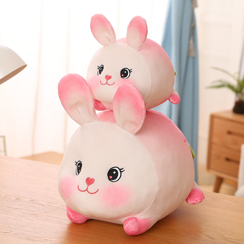 Lucky Strawberry Bunny Plushies - Kawaiies - Adorable - Cute - Plushies - Plush - Kawaii