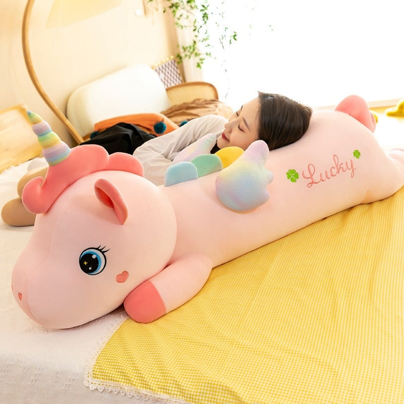 Lucky the Long Pink Unicorn Plushie - Kawaiies - Adorable - Cute - Plushies - Plush - Kawaii