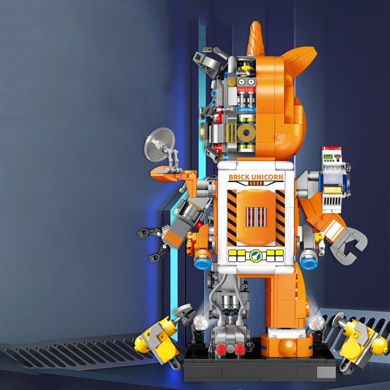 Mechanical Bearicorn Micro Building Blocks - Kawaiies - Adorable - Cute - Plushies - Plush - Kawaii
