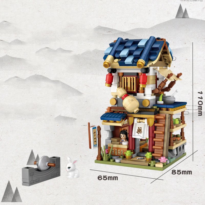 Micro Cute Little Nanzhuang Old Street Building Sets - Kawaiies - Adorable - Cute - Plushies - Plush - Kawaii