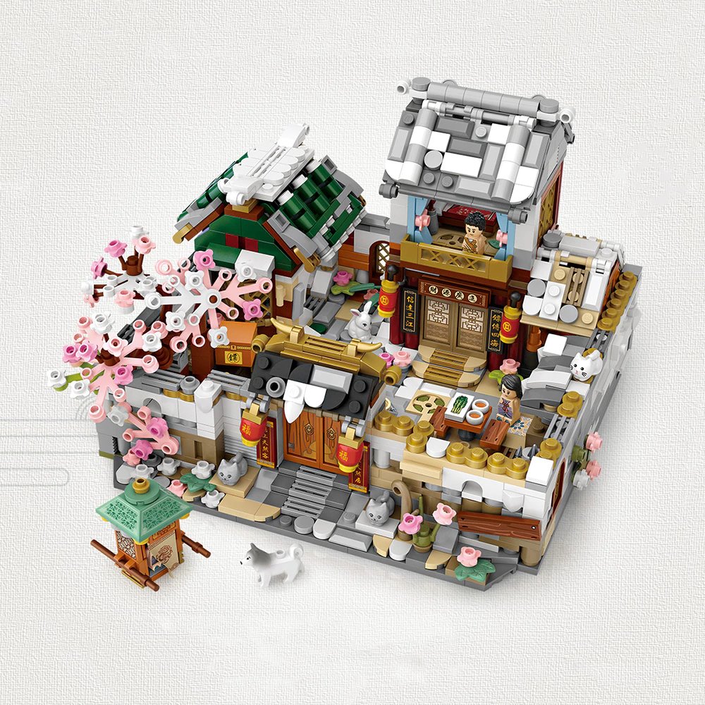 Micro Cute Little Yidashao Old Street Building Sets - Kawaiies - Adorable - Cute - Plushies - Plush - Kawaii