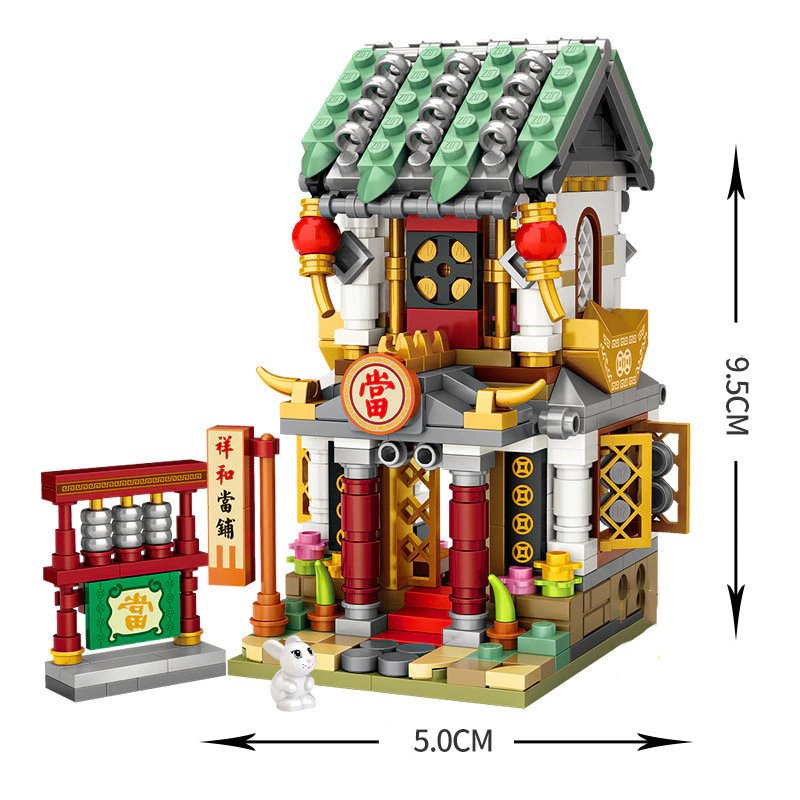 Micro Cute Little Yidashao Old Street Building Sets - Kawaiies - Adorable - Cute - Plushies - Plush - Kawaii